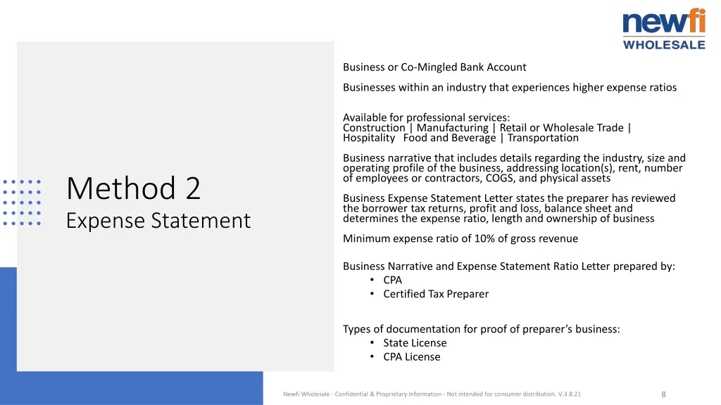 business or co mingled bank account