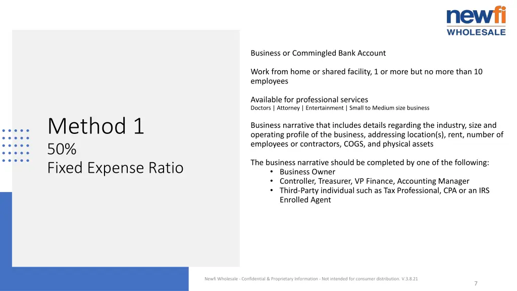 business or commingled bank account