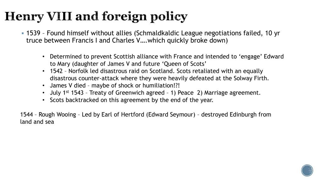 henry viii and foreign policy