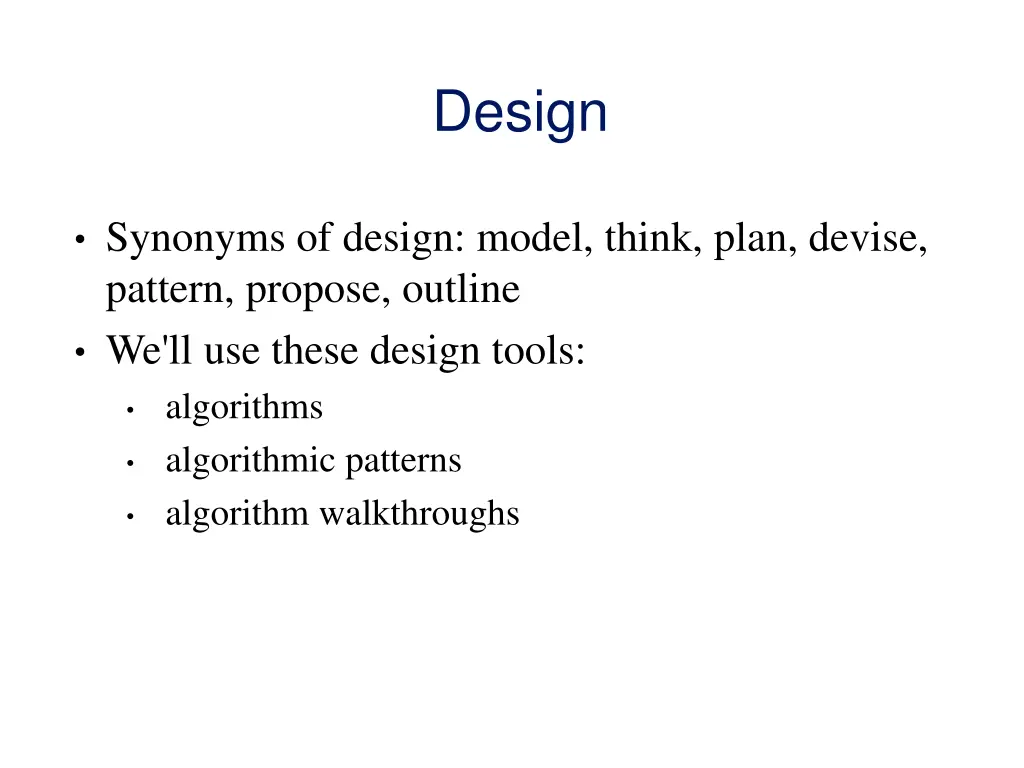 design