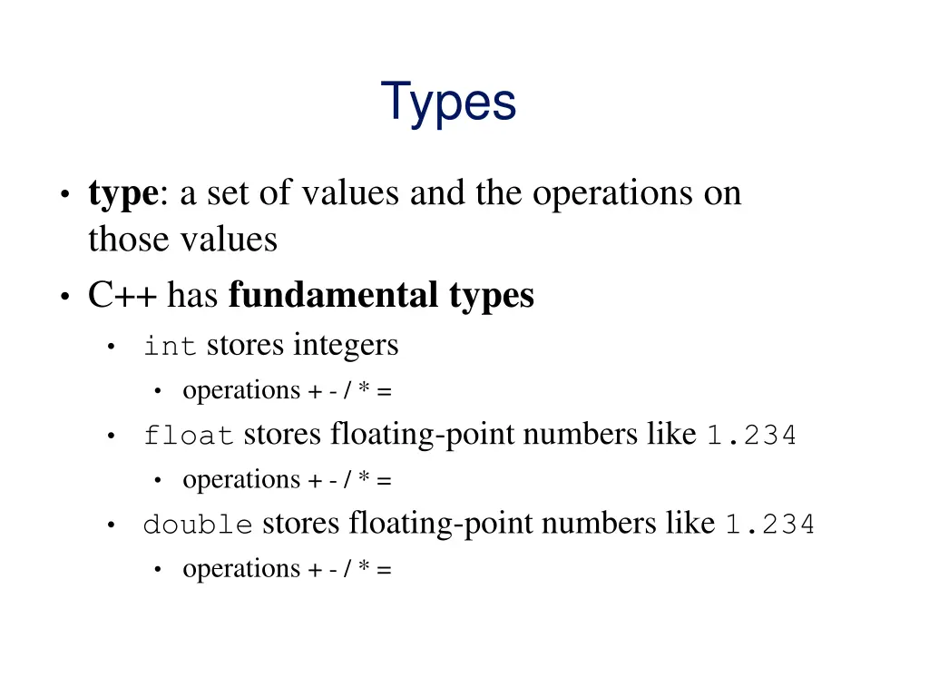 types