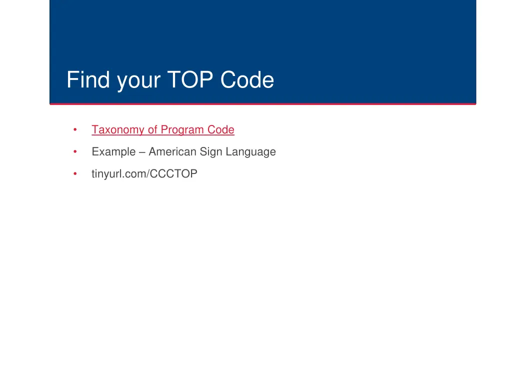 find your top code