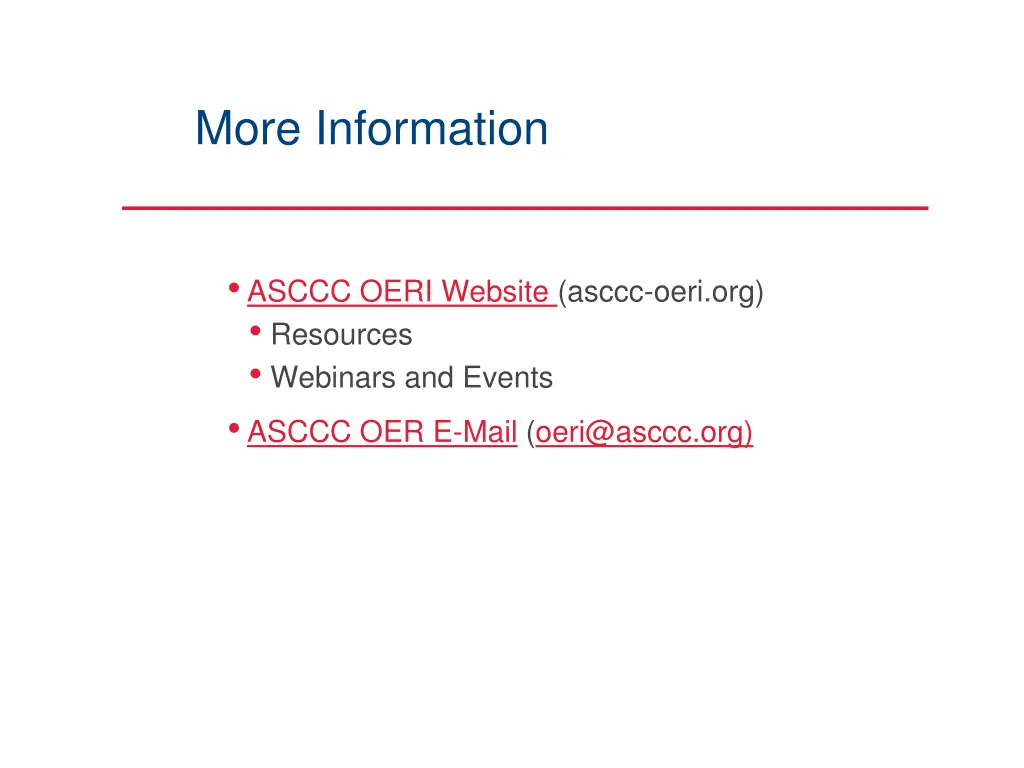 more information