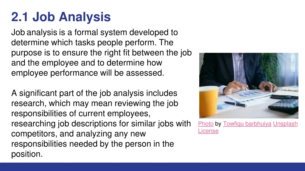 2 1 job analysis jobanalysis is a formal system