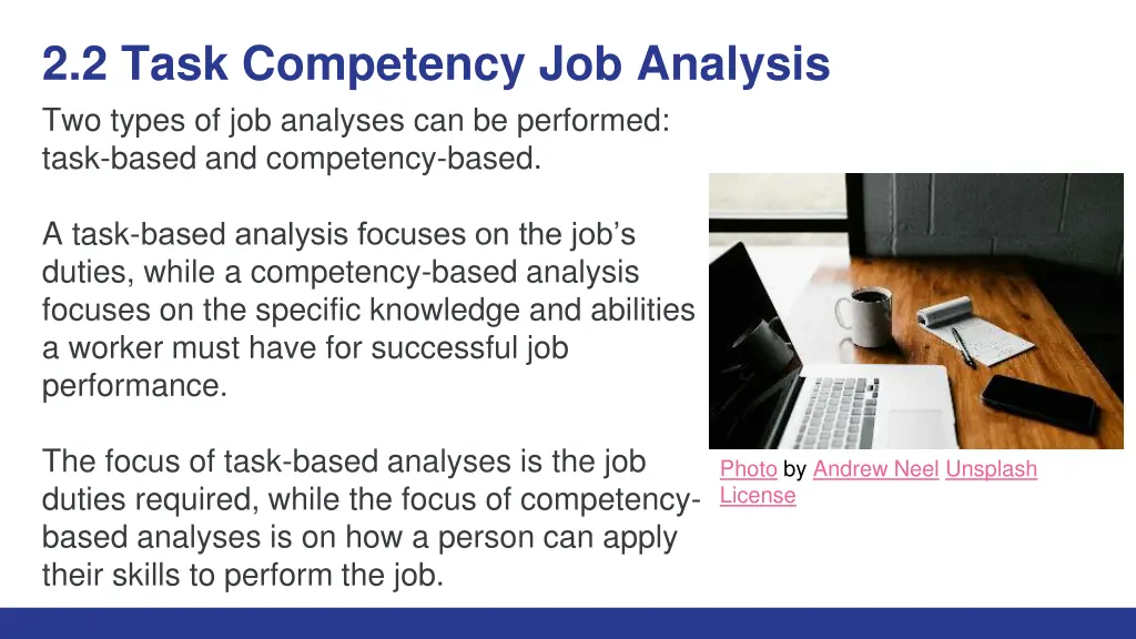 2 2 task competency job analysis two types