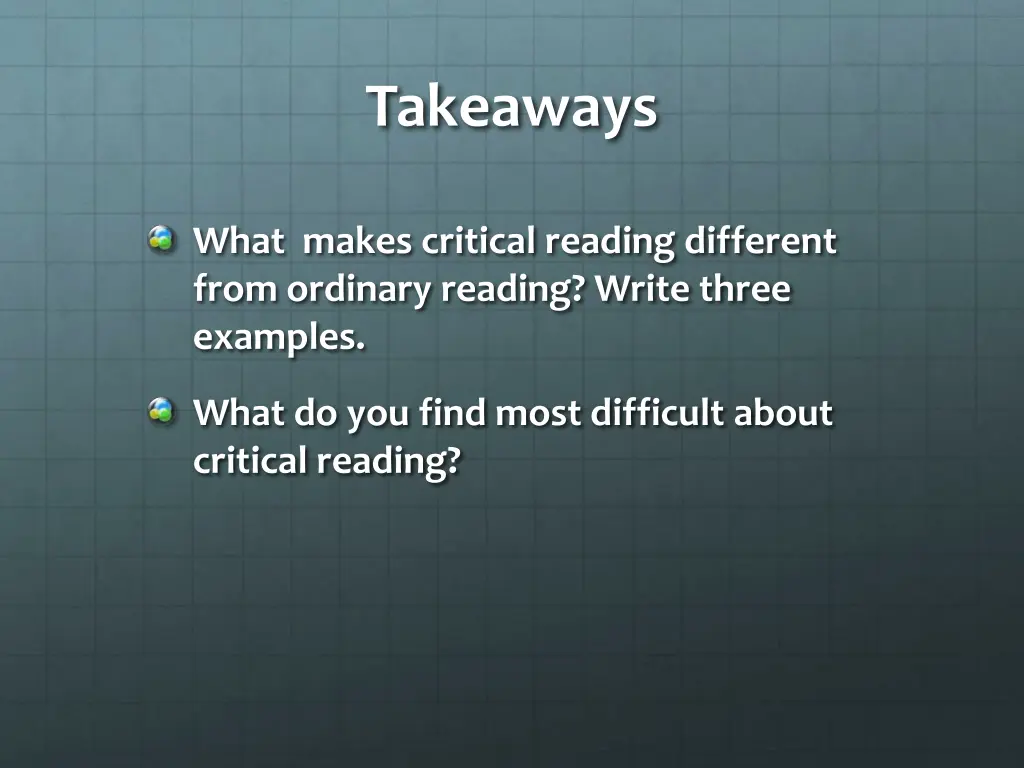 takeaways