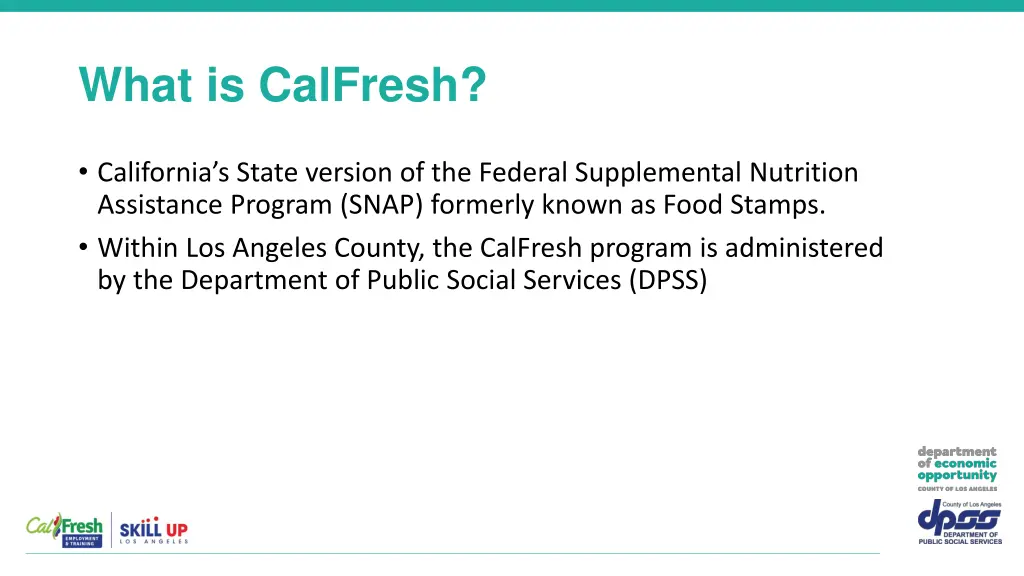 what is calfresh