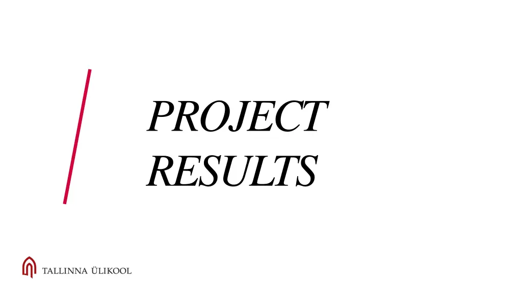 project results