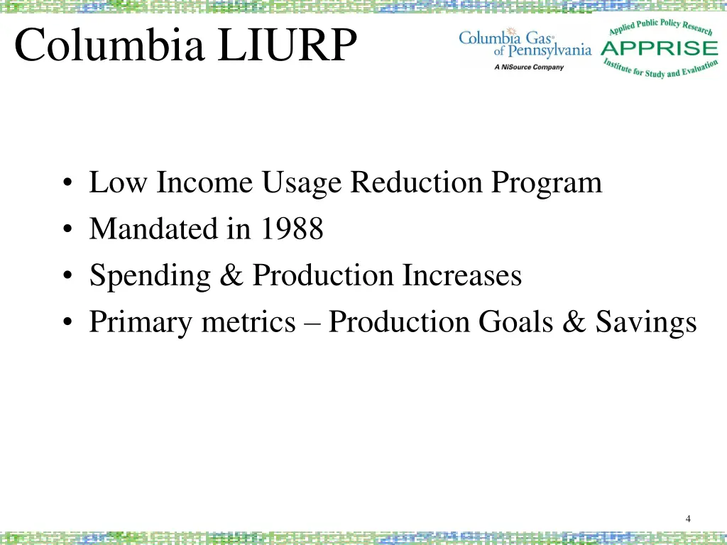 columbia liurp