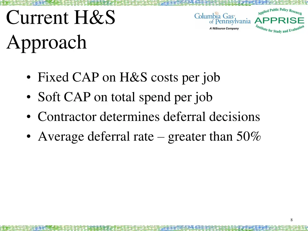 current h s approach