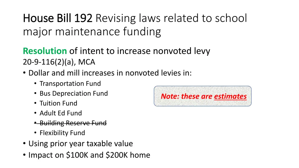 house bill 192 house bill 192 revising laws 1