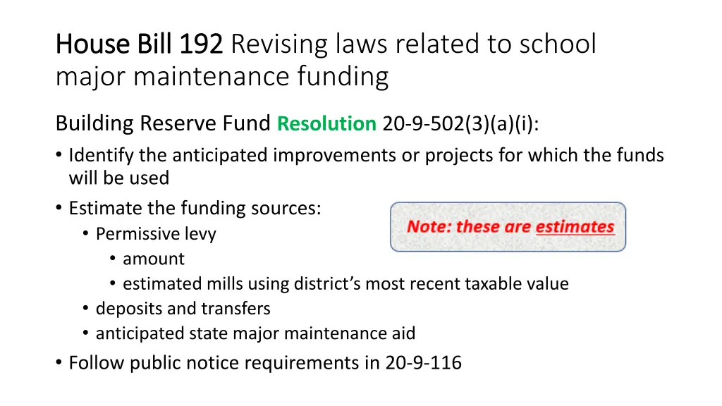 house bill 192 house bill 192 revising laws 2