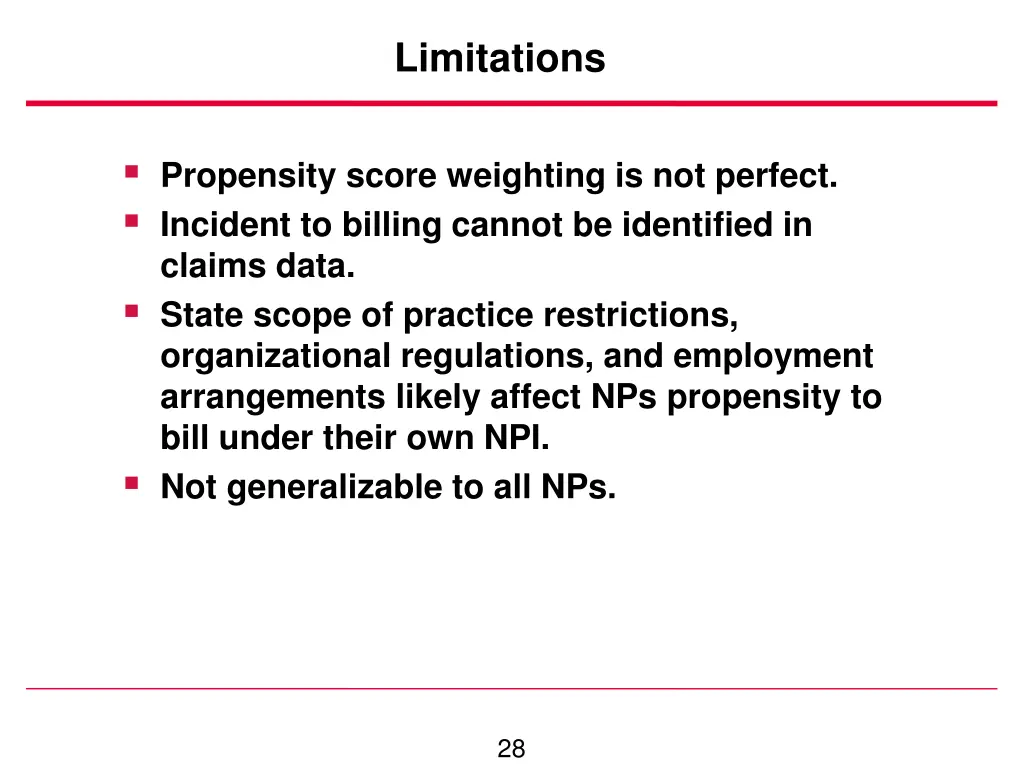 limitations