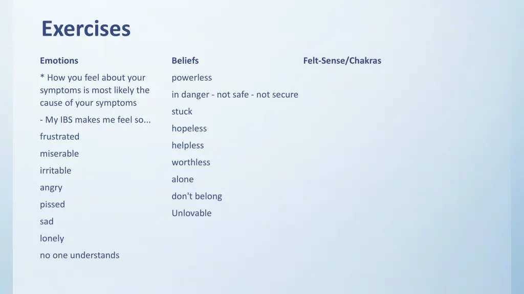 exercises 13