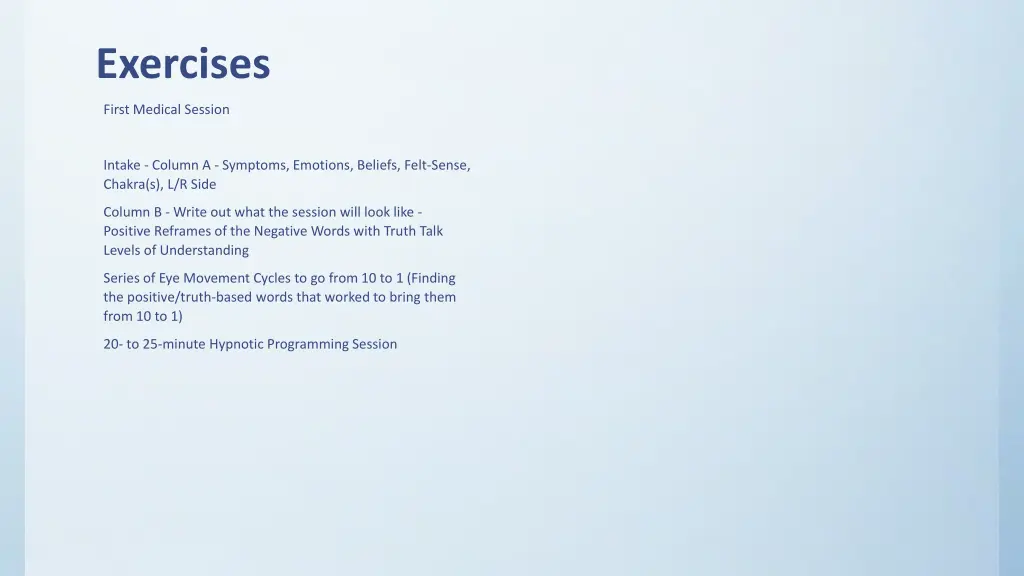 exercises 6