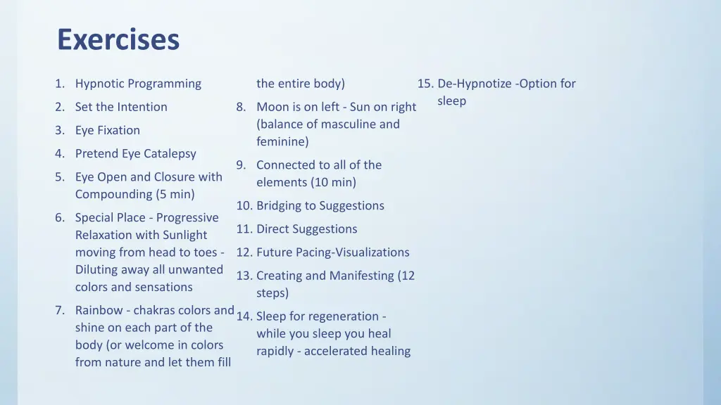 exercises 7