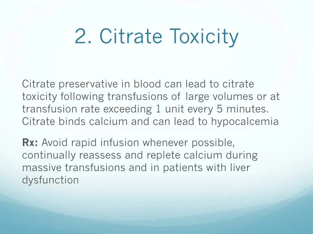 2 citrate toxicity