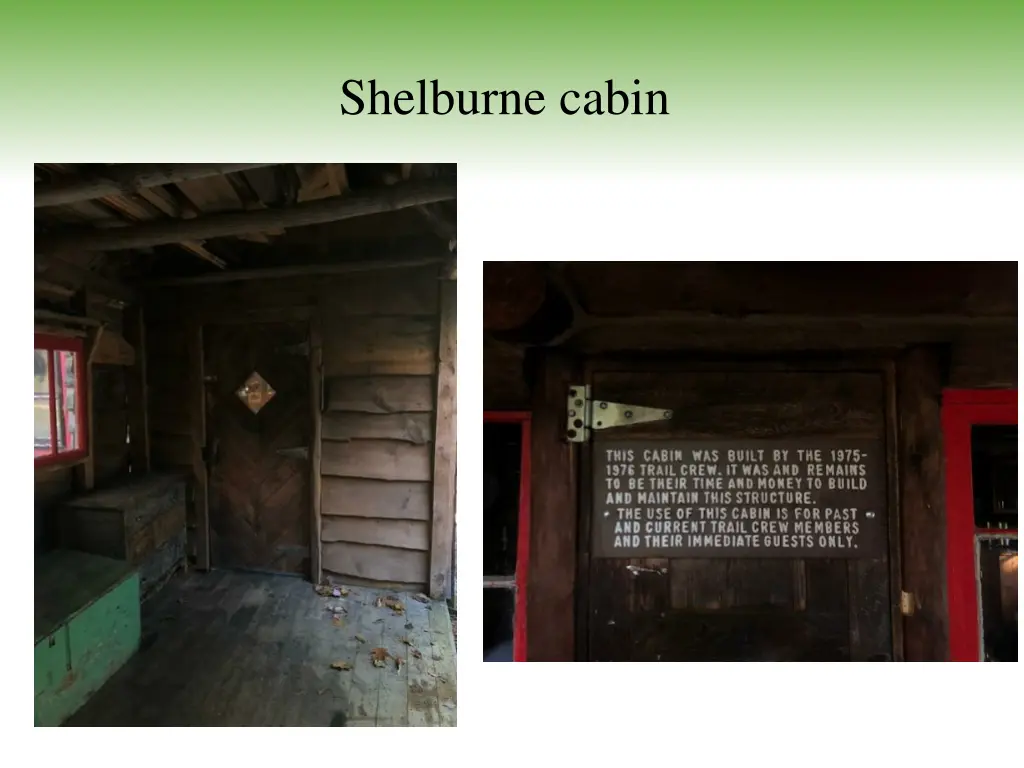 shelburne cabin 1