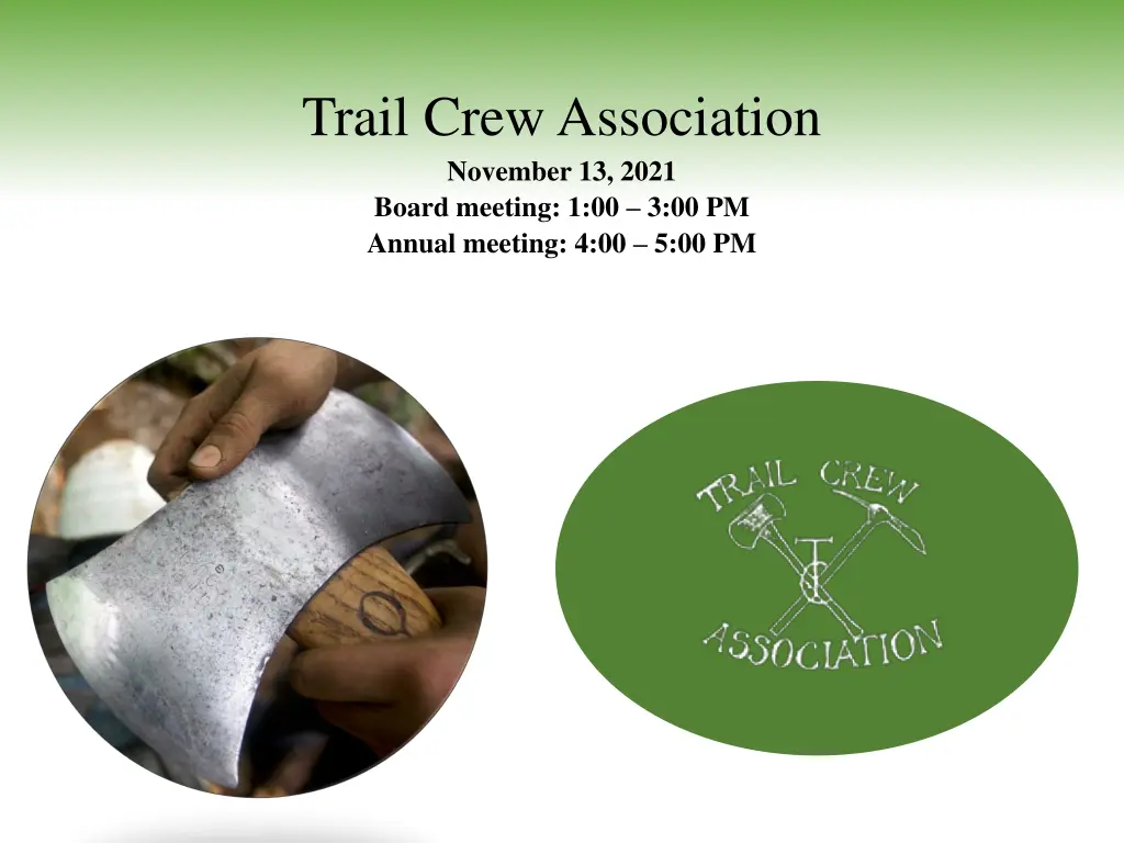 trail crew association november 13 2021 board