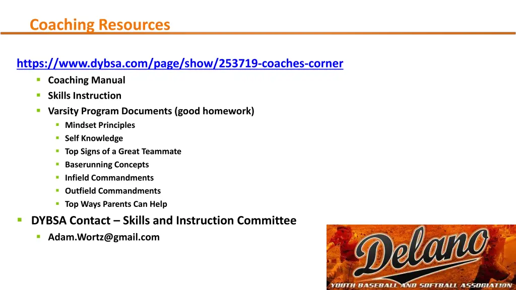 coaching resources