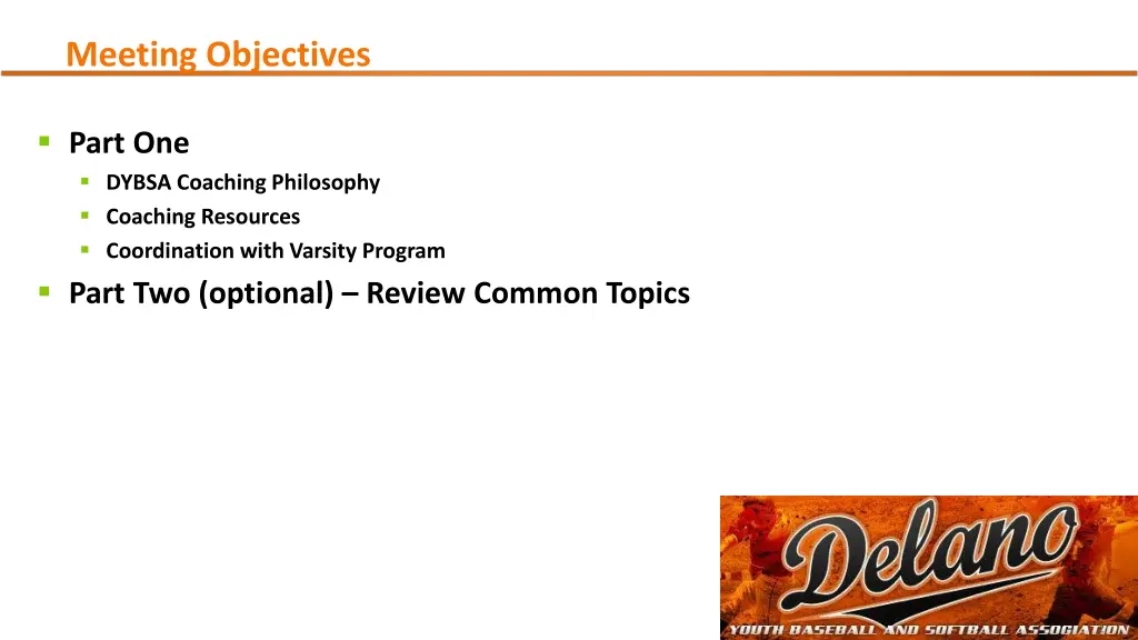 meeting objectives