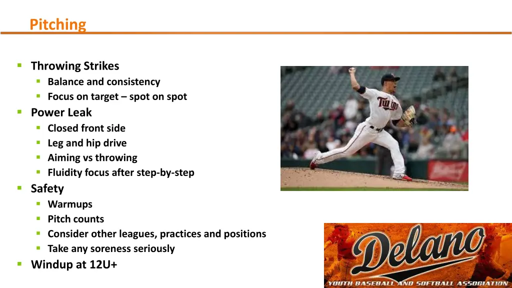 pitching