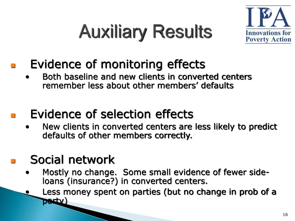 auxiliary results