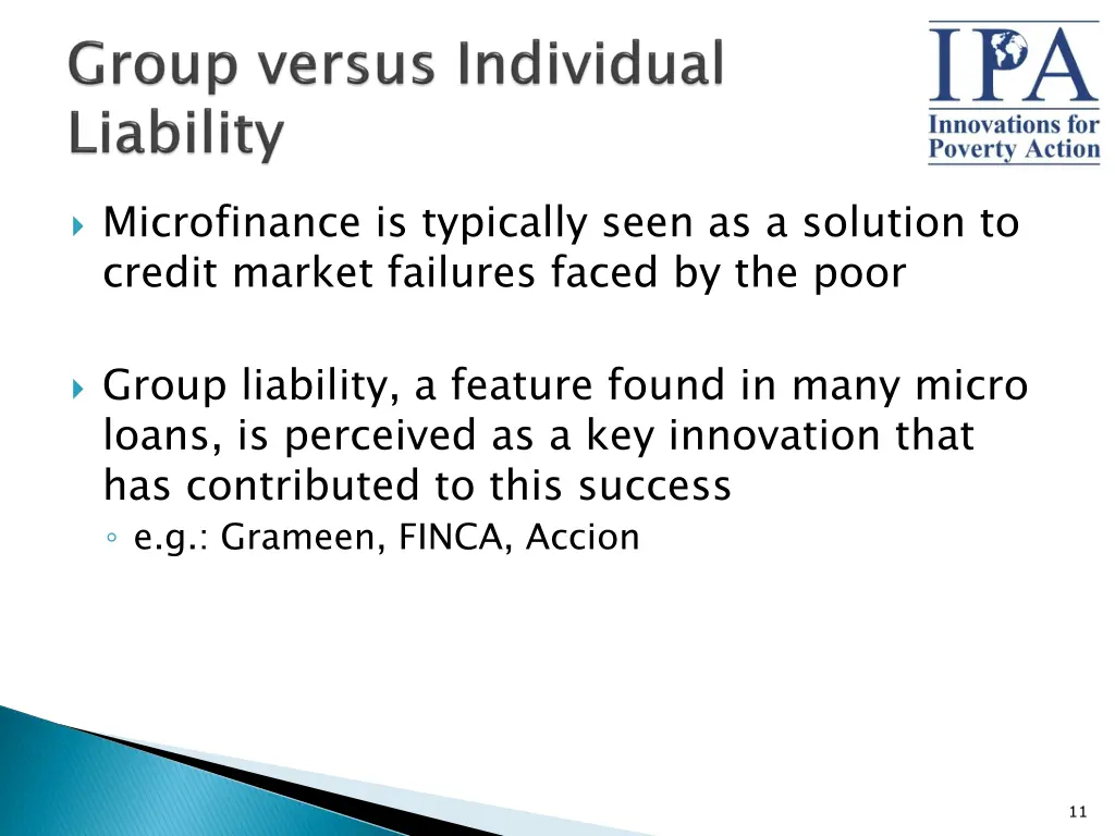 microfinance is typically seen as a solution
