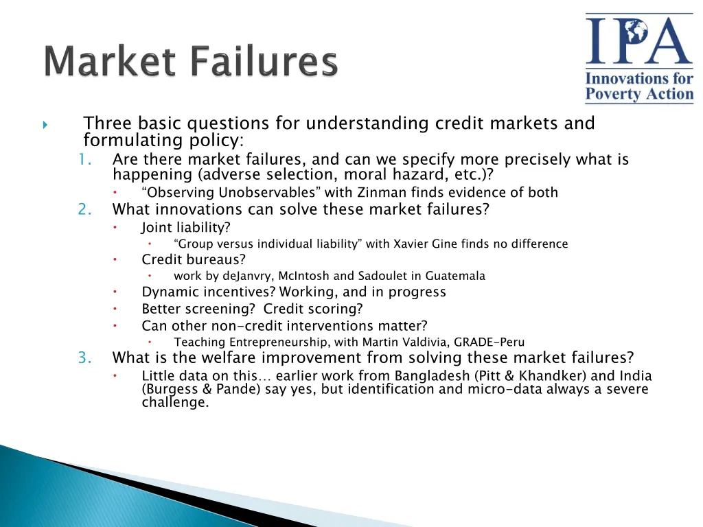 three basic questions for understanding credit