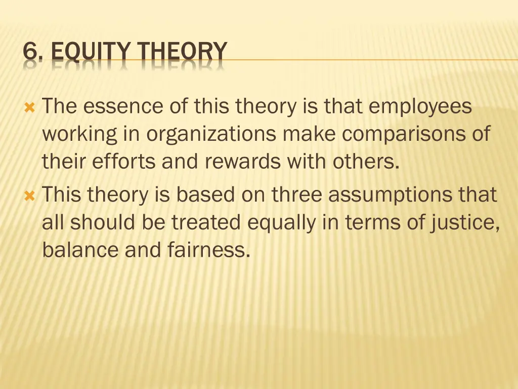6 equity theory