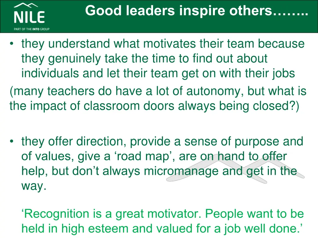 good leaders inspire others