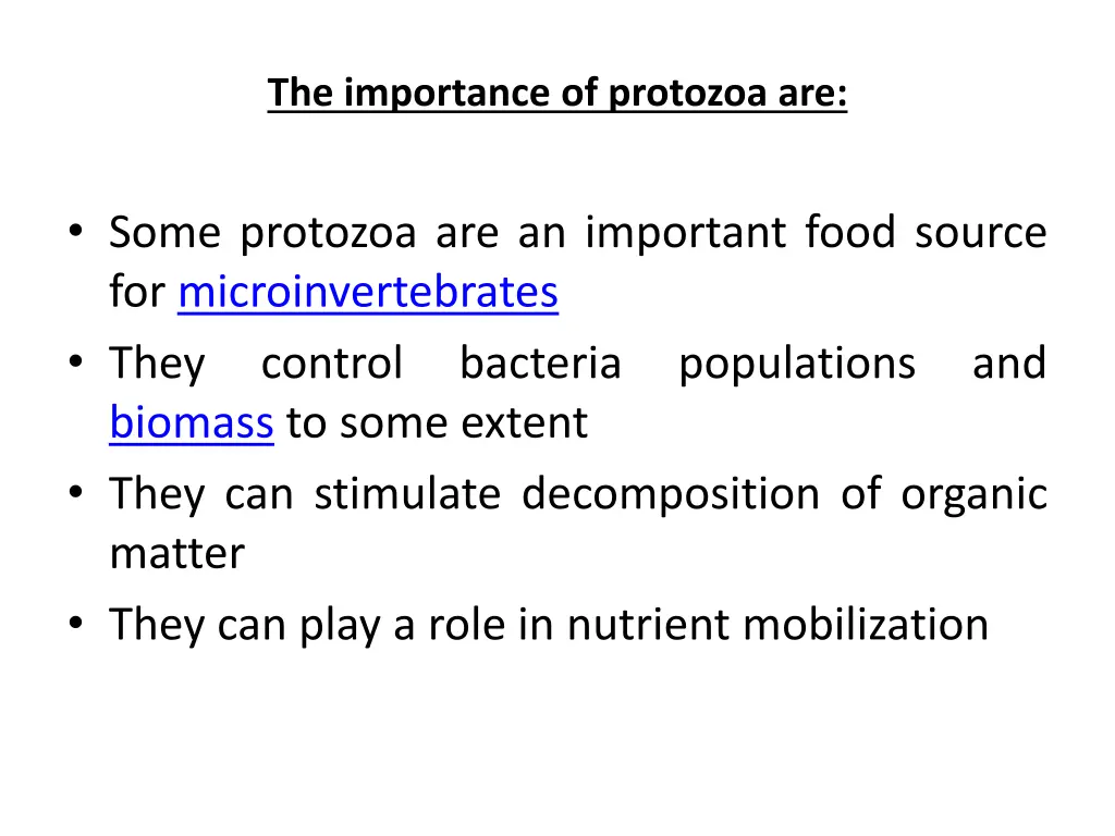 the importance of protozoa are