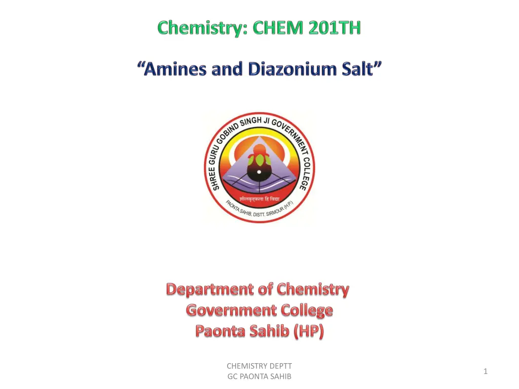 chemistry deptt gc paonta sahib