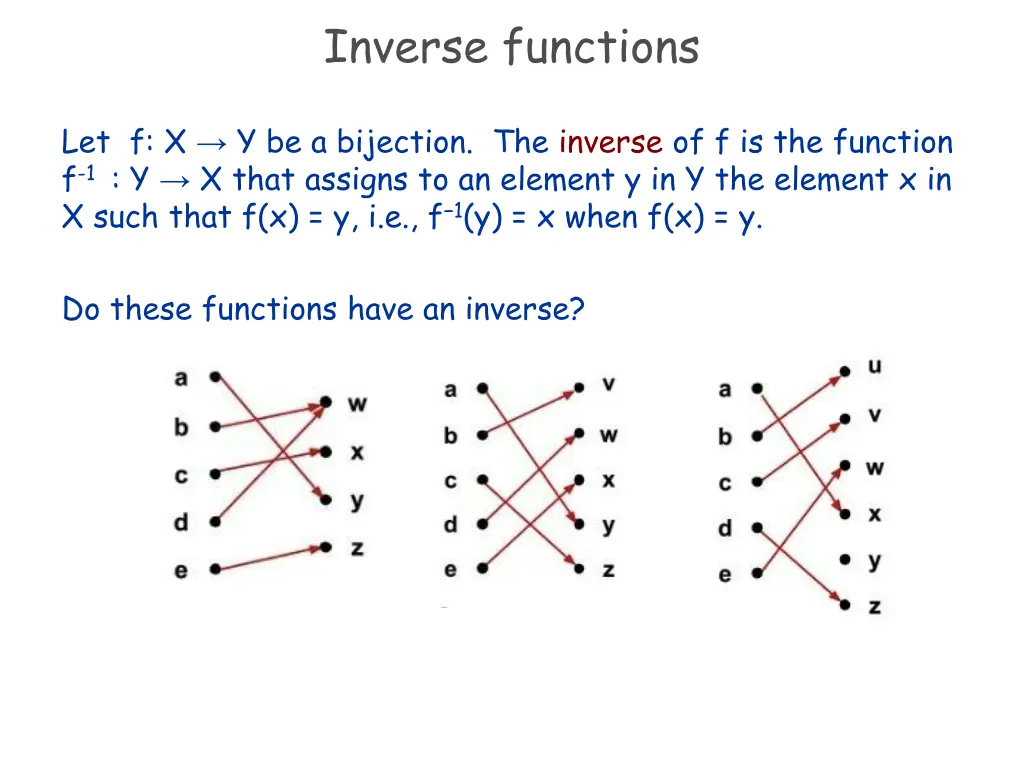 inverse functions 2