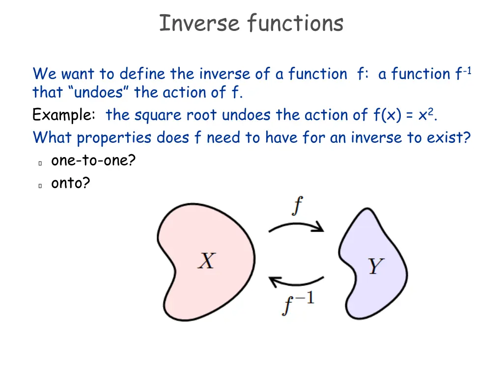 inverse functions
