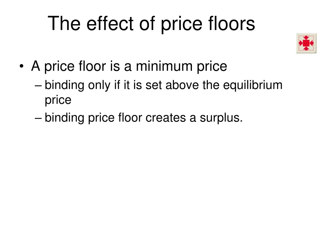 the effect of price floors