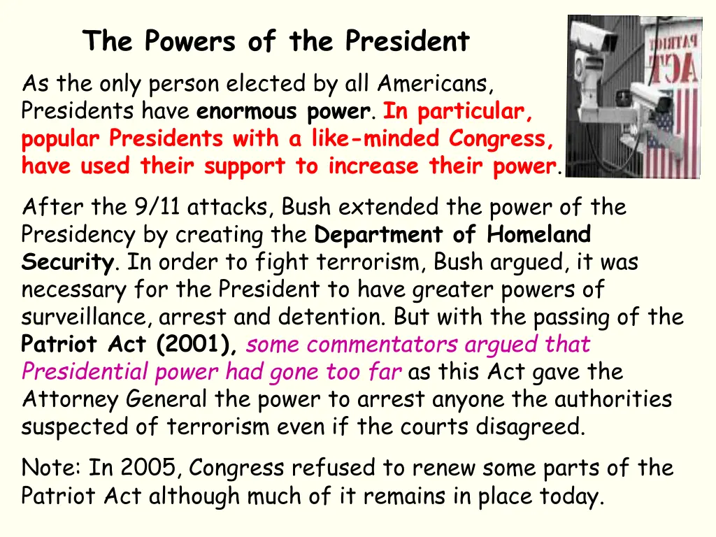 patriot act surveillance
