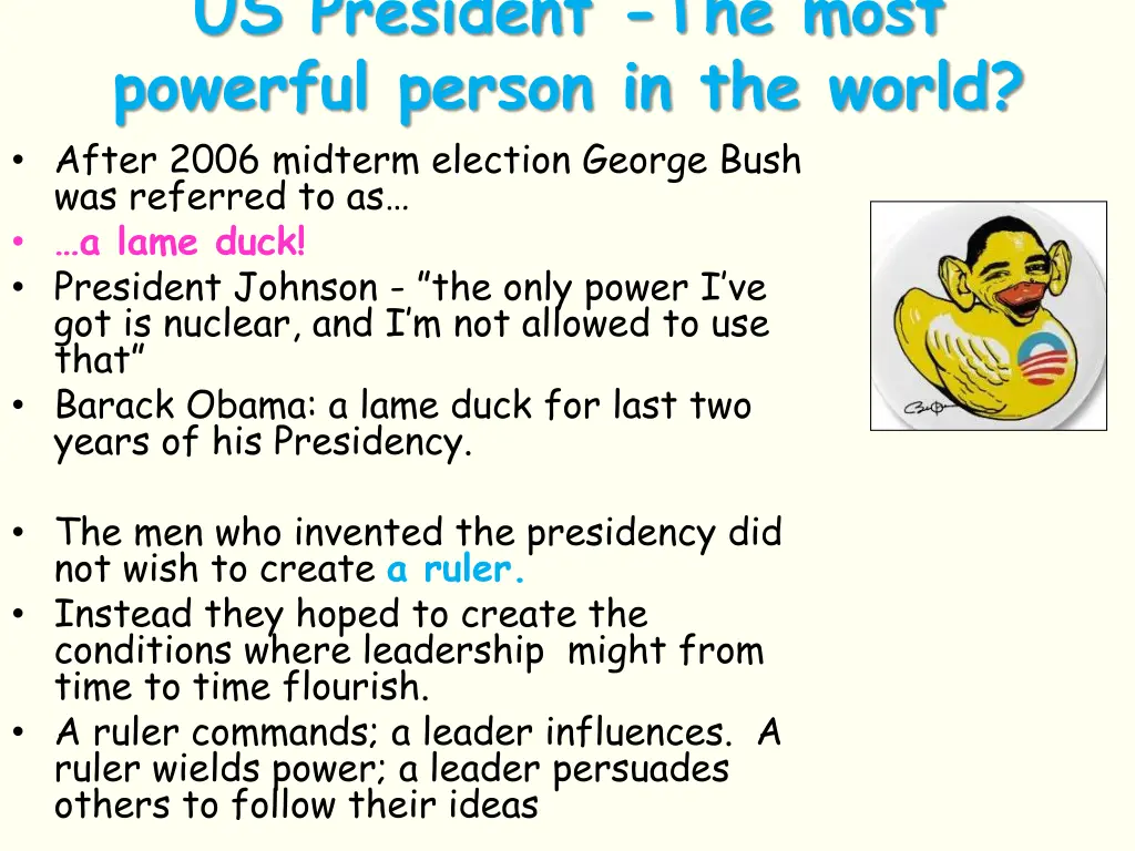 us president the most powerful person
