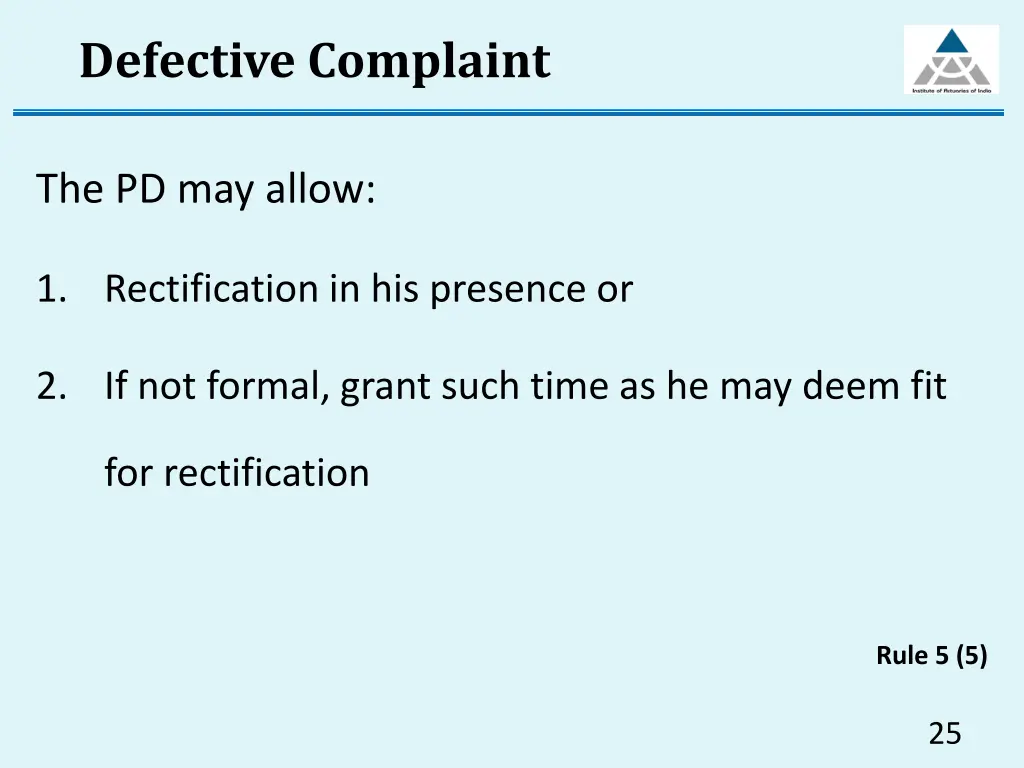 defective complaint