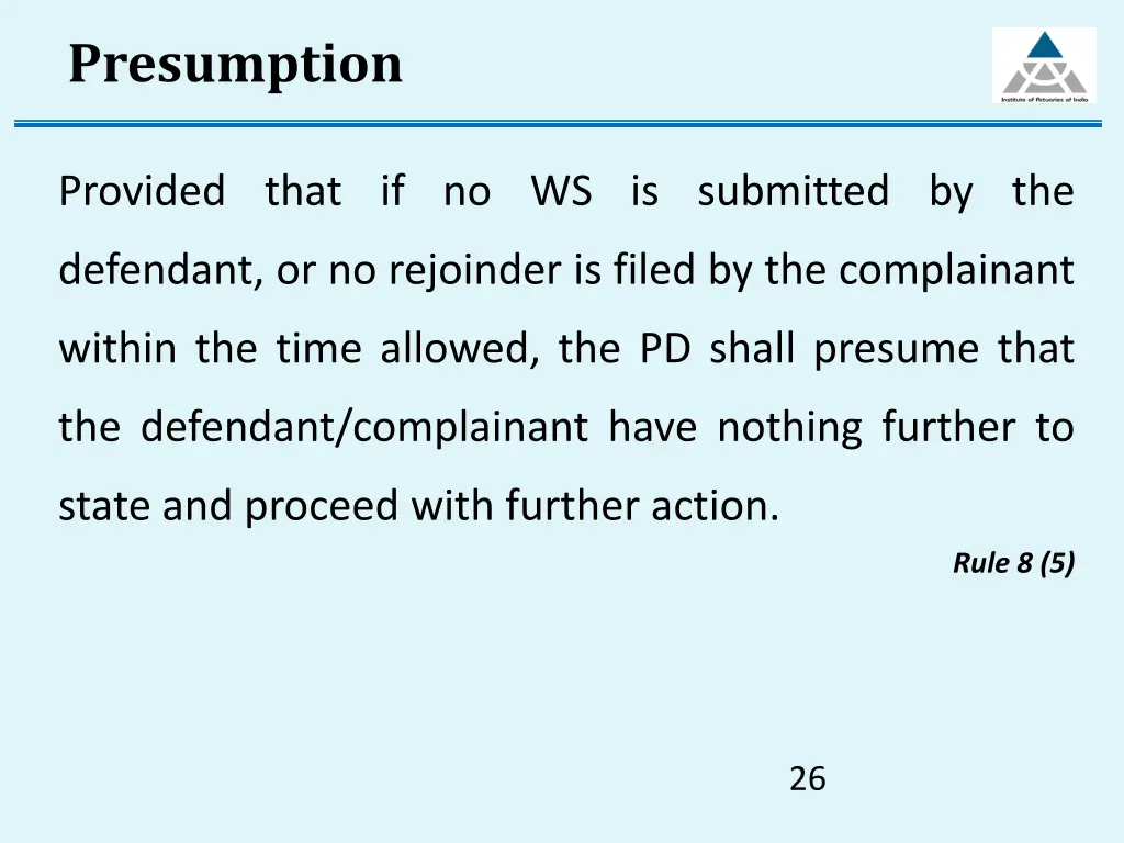 presumption