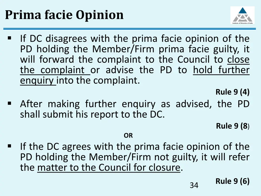 prima facie opinion 2