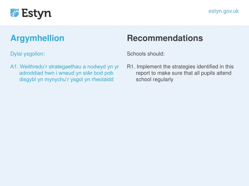 argymhellion