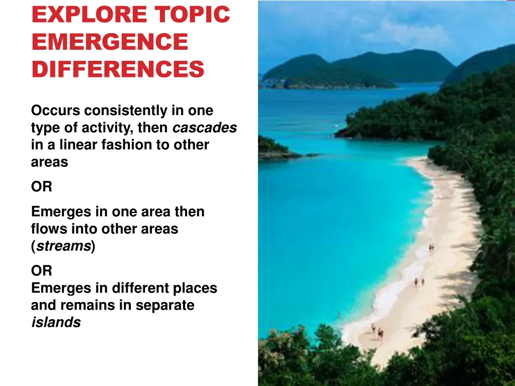 explore topic emergence differences