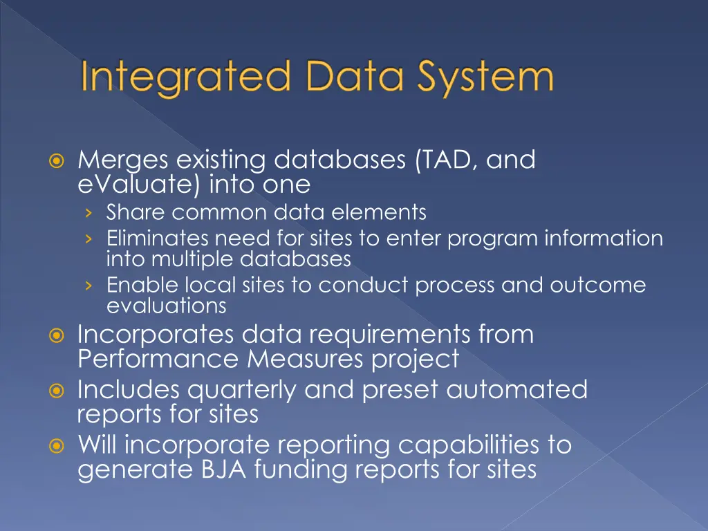 integrated data system 1
