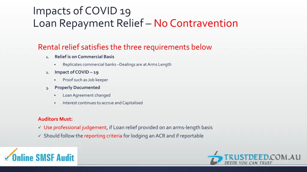 impacts of covid 19 loan repayment relief 2