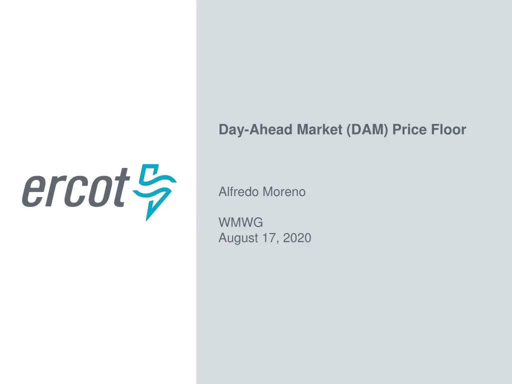 day ahead market dam price floor
