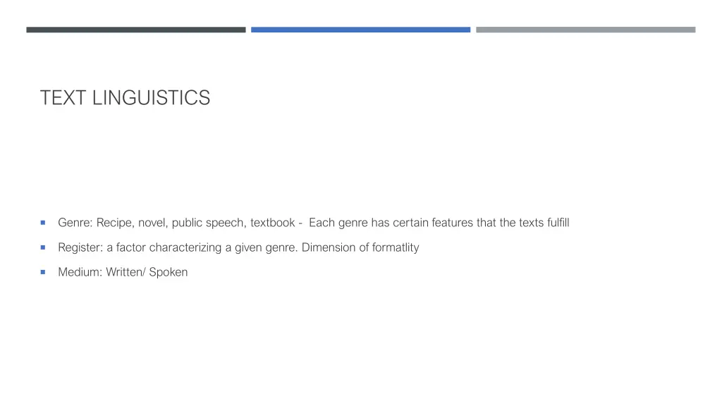 text linguistics 1