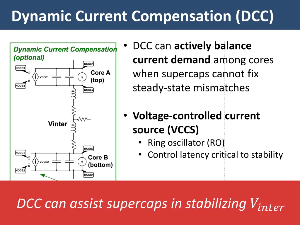dynamic current compensation dcc