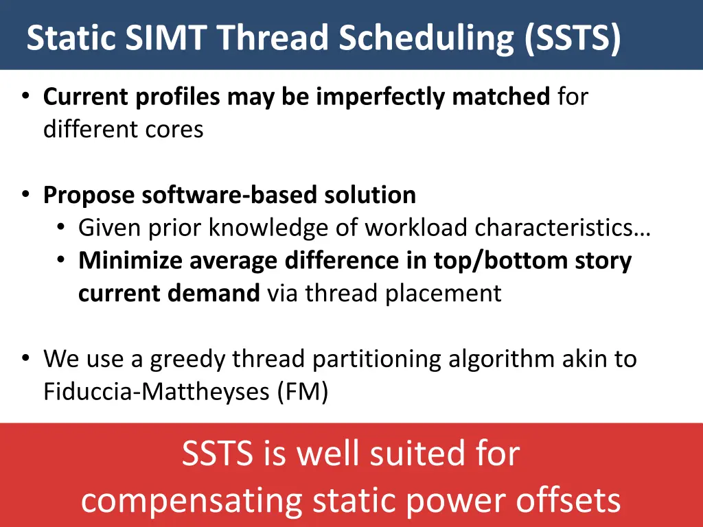 static simt thread scheduling ssts