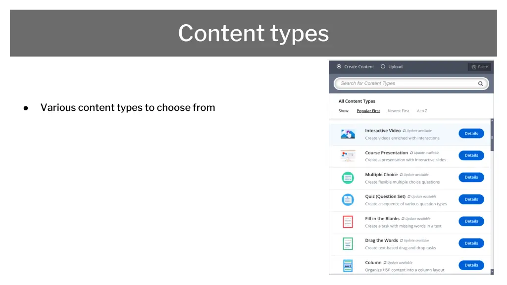 content types